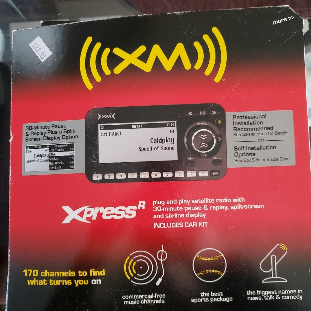 New Xm satellite radio we never used it